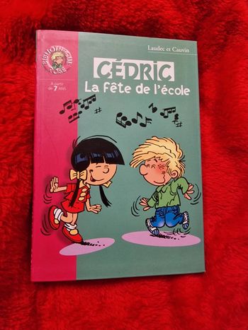 Livre cedric la fête de l'école