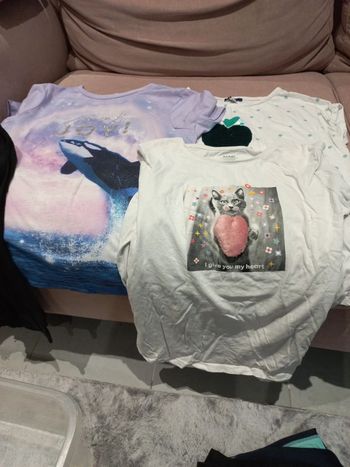 3 tee-shirts 12-14ans