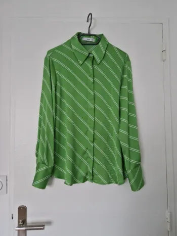 Chemise Mango verte