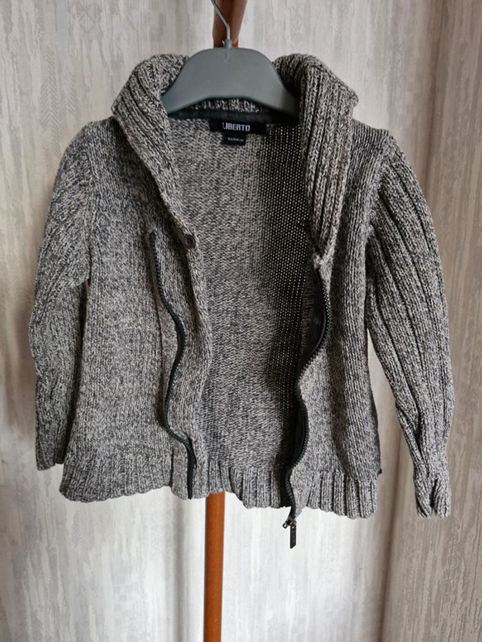 Gilet zippé enfant garçon 4 ans Liberto Coton - photo numéro 3