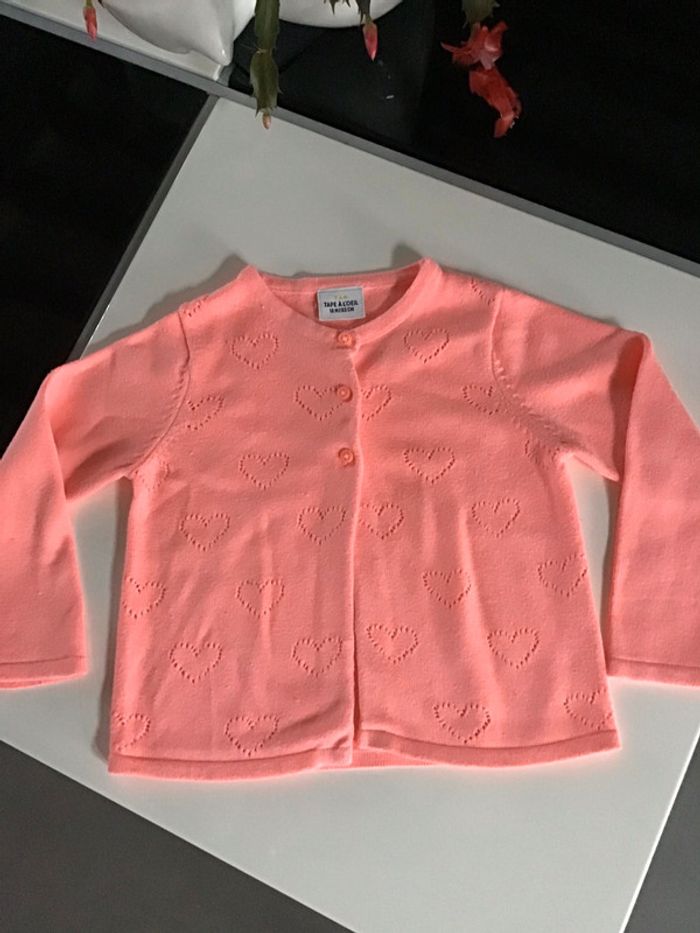 Gilet corail 18 mois