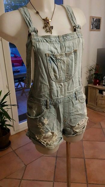 Combishort jean 34/36