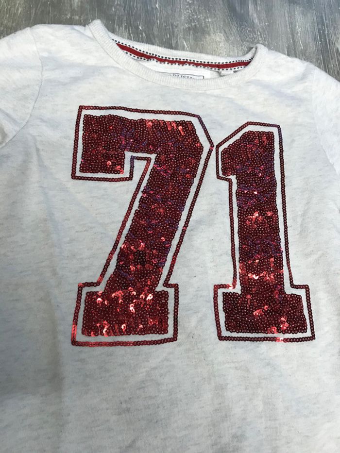 Pull blanc chiné. - photo numéro 2