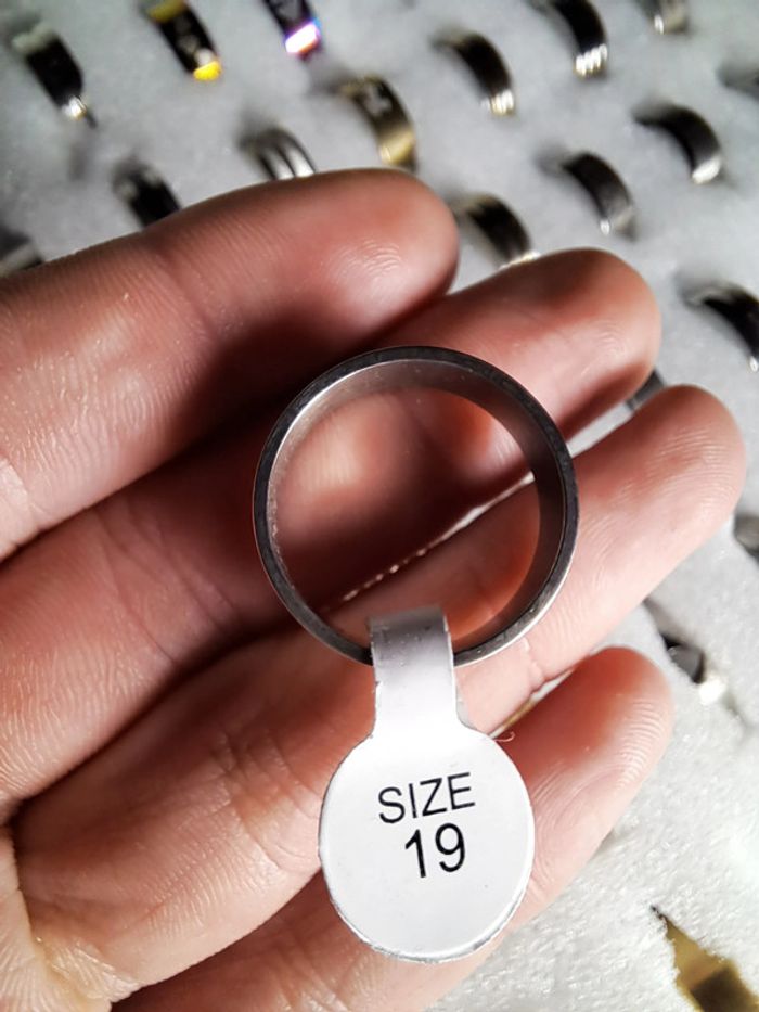 Bague acier inoxydable motifs - photo numéro 3