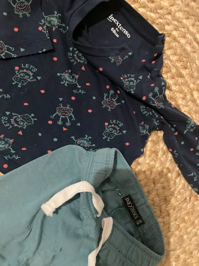 Ensemble 2 pièces / pyjama léger taille 6 mois - photo numéro 4