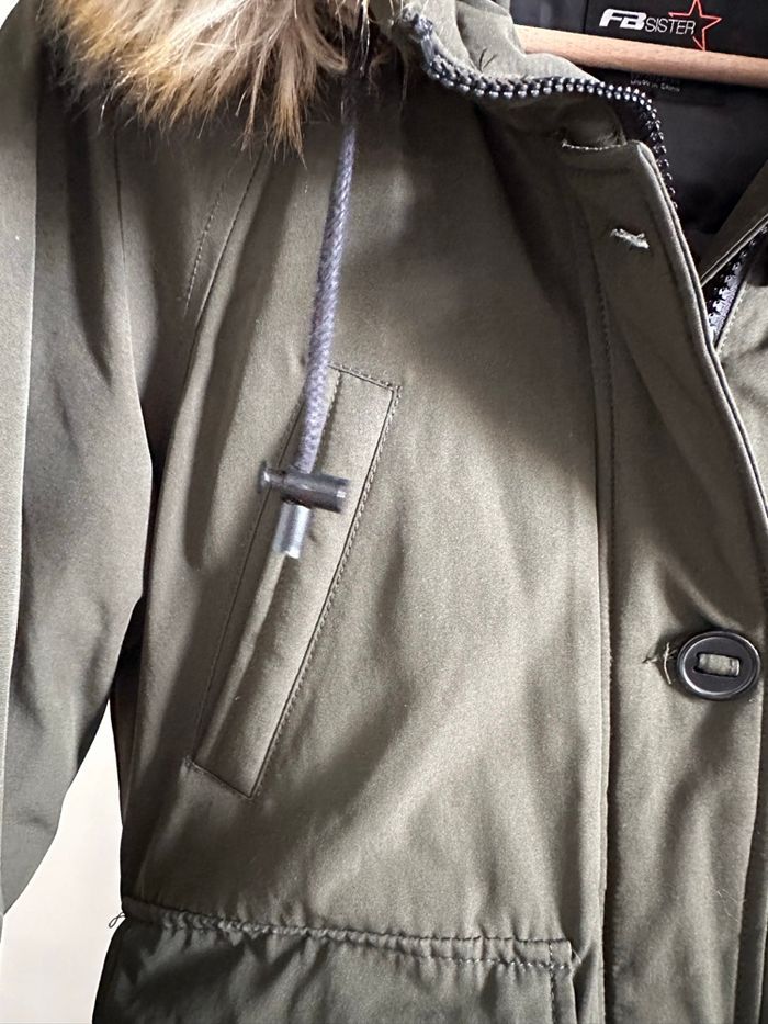 Blouson doudoune aviateur avec capuche taille XS - photo numéro 6