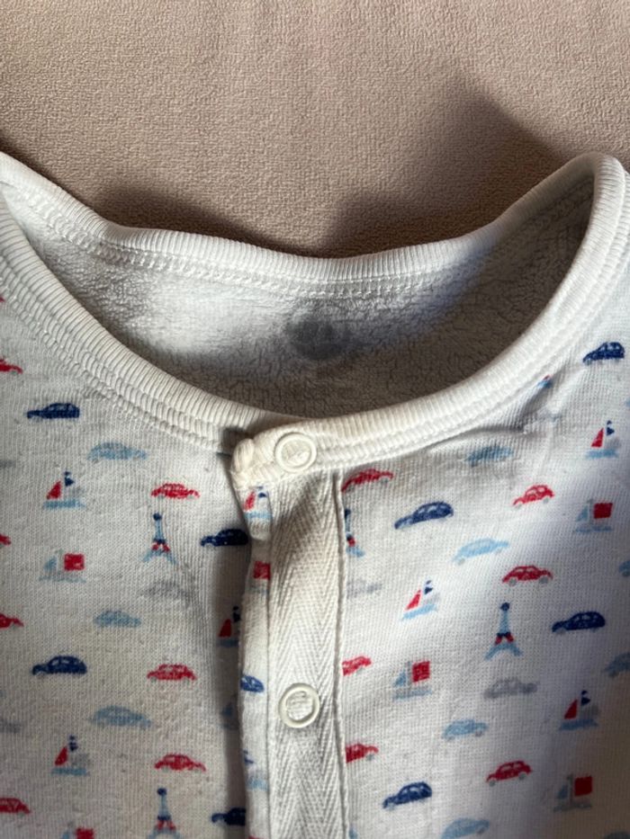 Gilet mixte doublé éponge à pressions 18 mois - Petit Bateau - photo numéro 4