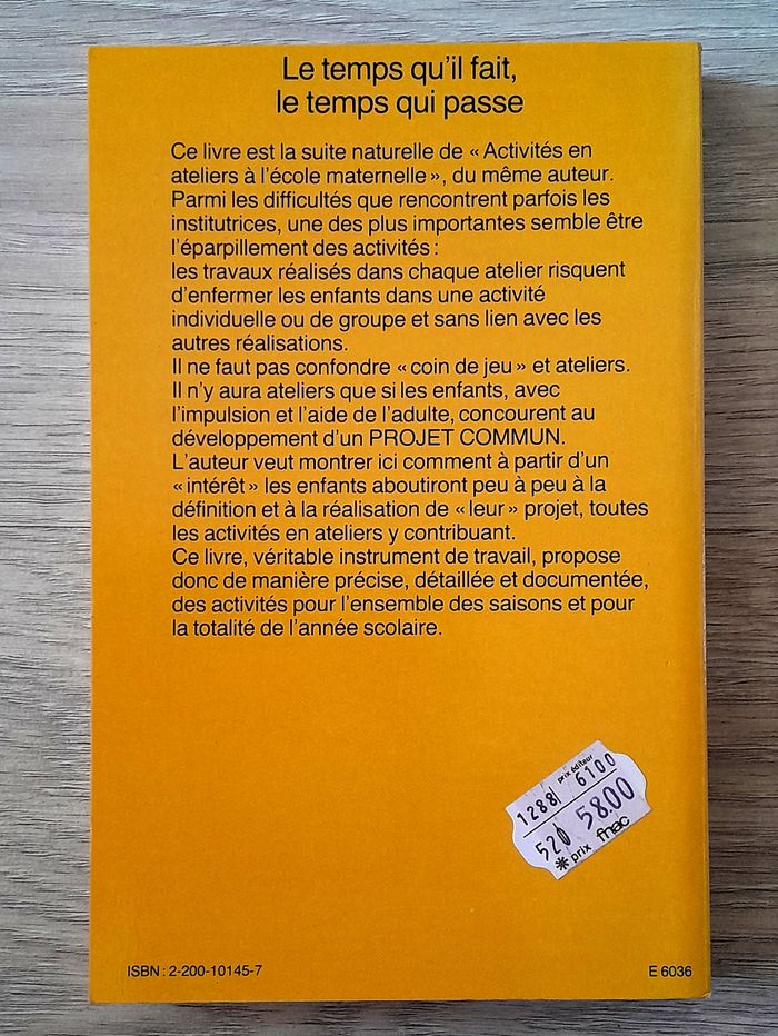 pratique pédagogique - le temps qu'il fait, qui passe, activités pour ateliers à l'école maternelle - photo numéro 3