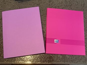 Lot de 2 classeurs violet