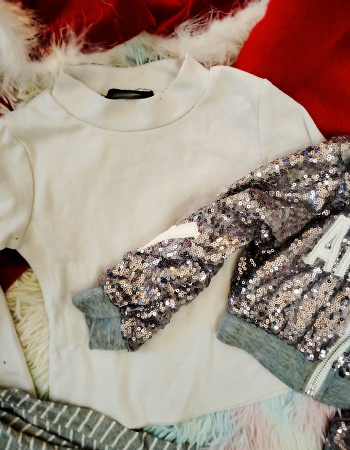 Lot noël 2 ans chicaprie 7 pièces fille fêtes mode - photo numéro 7