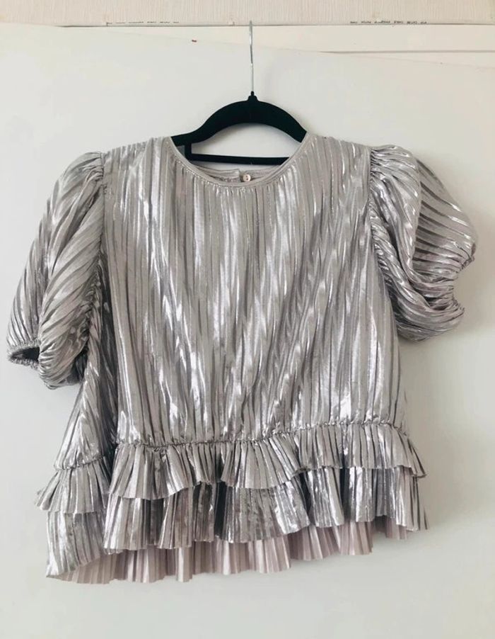 Haut argenté Zara