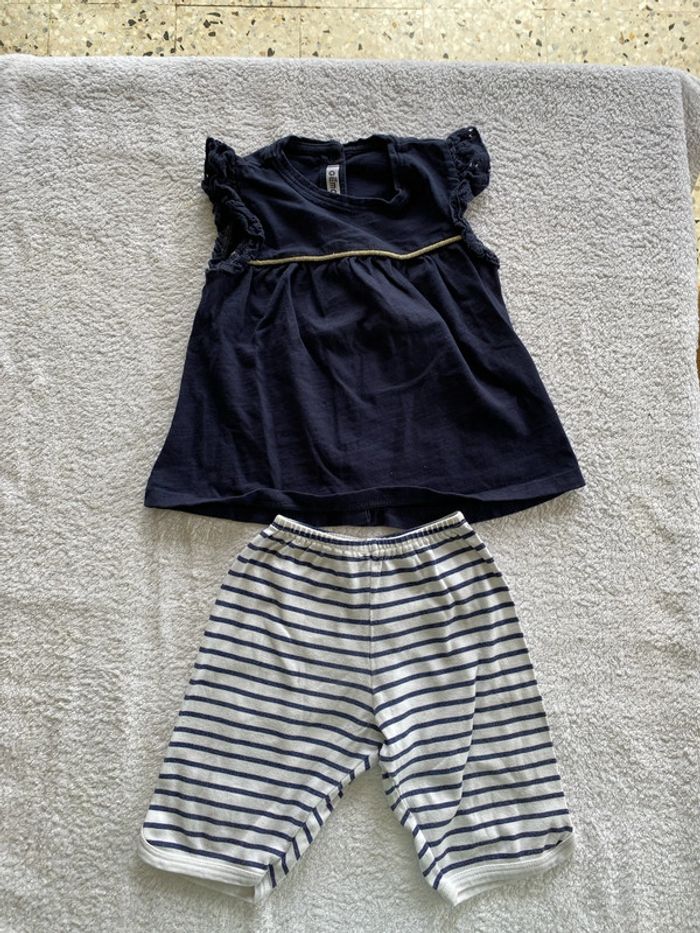 T24 mois ensemble tee shirt + short