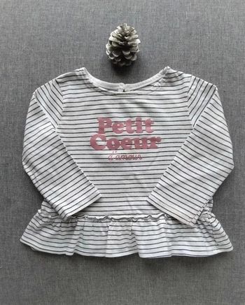 🔸 T-shirt manches longues - Kiabi 12 mois🔸