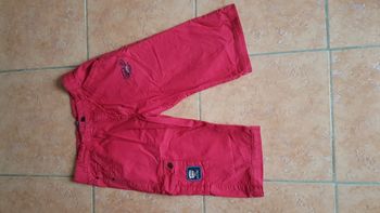 Short cargo garçon 14 ans rouge TQF Collection