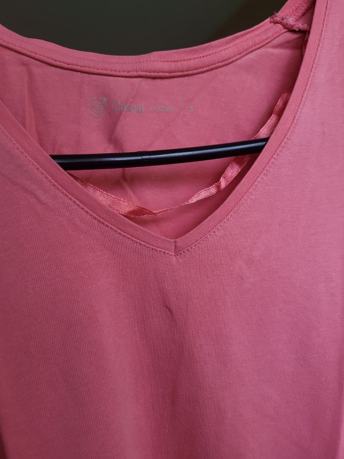 T-shirt rose saumon - photo numéro 3