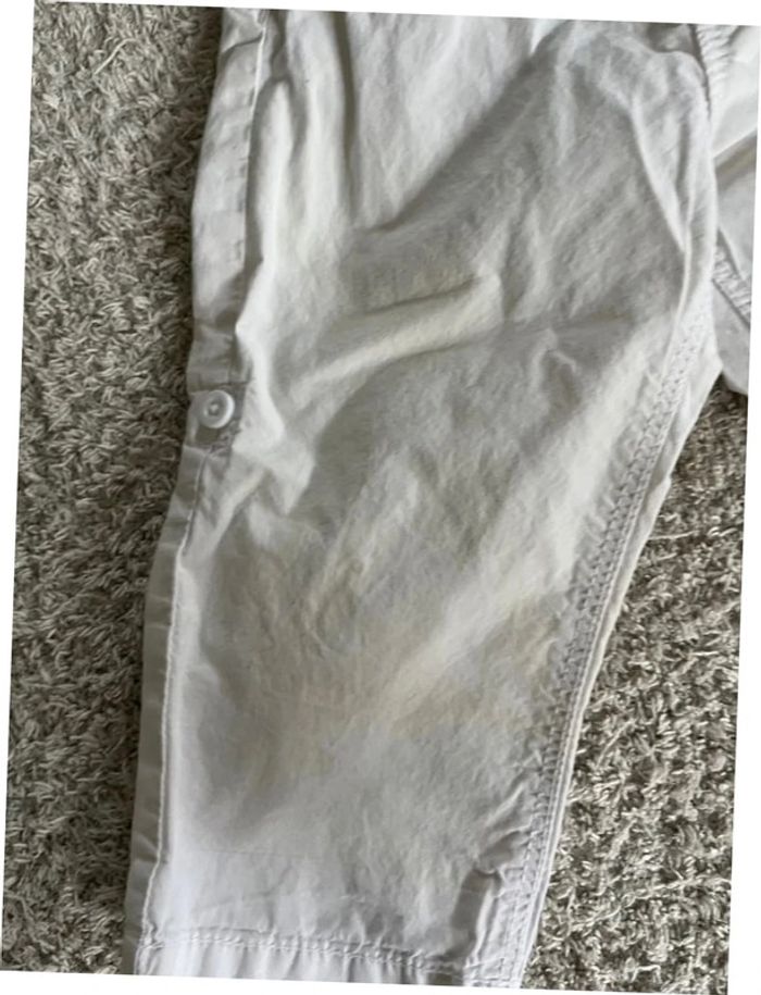 Pantalon blanc taille 18 mois marque Tex - photo numéro 2