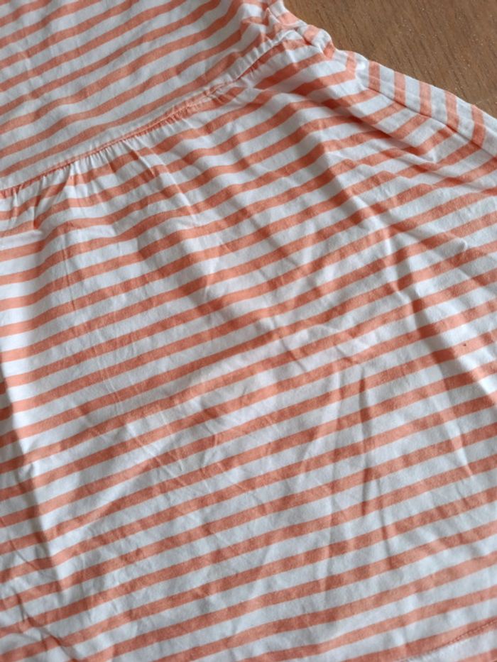 Robe rayée orange et blanc - photo numéro 2