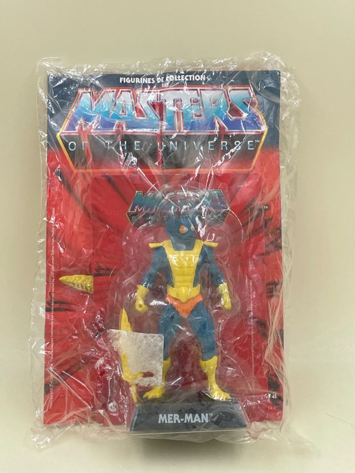 Livre + figurine Masters Of The Universe Mer-Man 15 cm neuf
