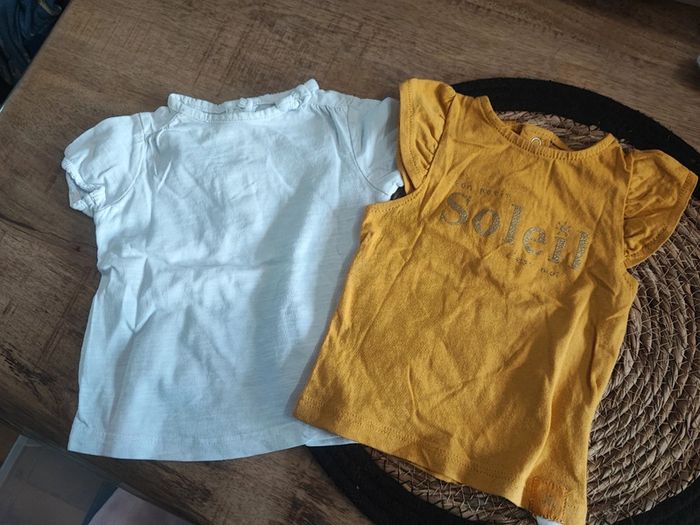 Lot tee shirt fille 3 mois