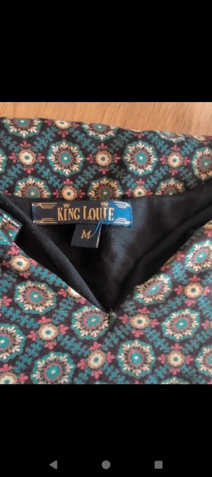 Robe longue femme robe a motifs king louie - photo numéro 2