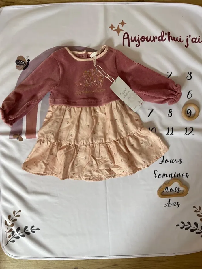 Robe bébé fille Orchestra – Neuve avec étiquette – Taille 9 mois🌸