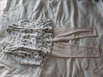 Pyjama 2p gris et rose dinosaures - 3A - Tape à l'oeil