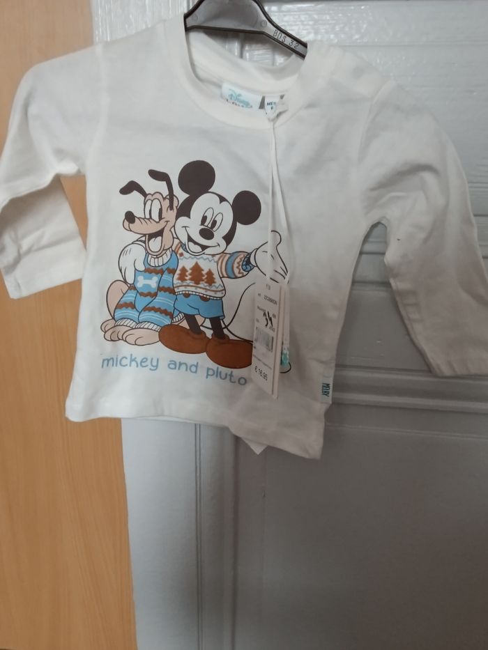 Tee-shirt Disney blanc cassé et multicolore