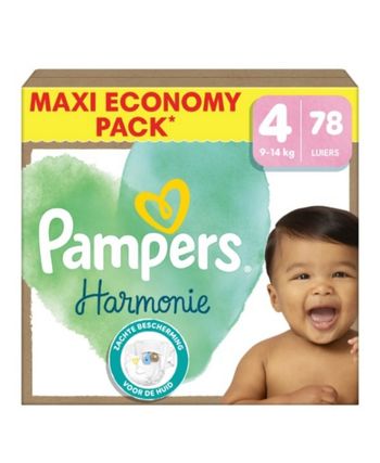 Couches Pampers  HARMONIE taille 4  lot de 2 cartons
