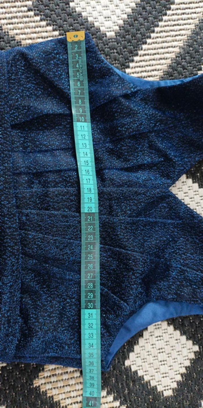 Robe de soirée, cérémonie métallisé taille 36 neuve - photo numéro 5