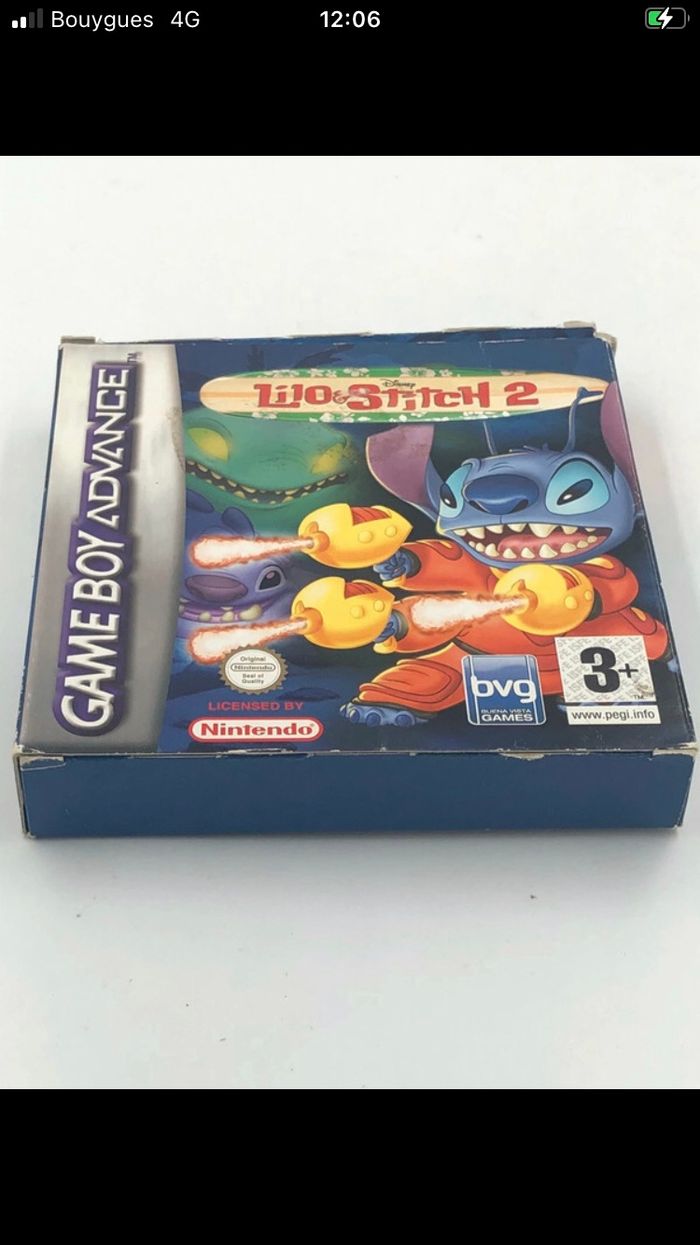 Jeu vidéo Disney Lilo et Stitch 2 sur console Nintendo Game Boy Advance Nintendo Beebs