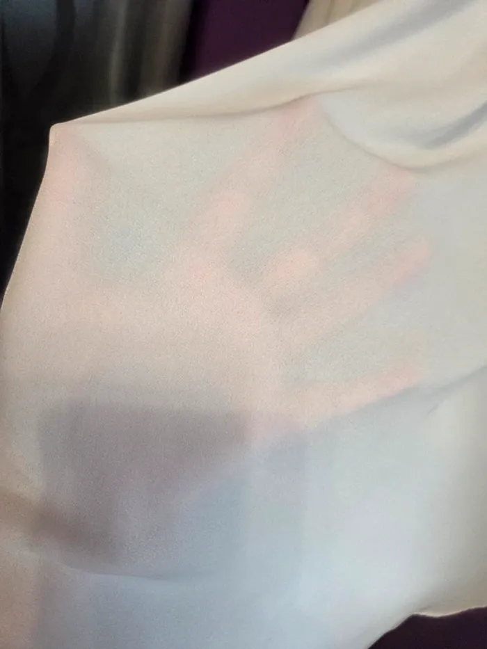 Veste légère fluide blanche zippée – taille 48 - photo numéro 6