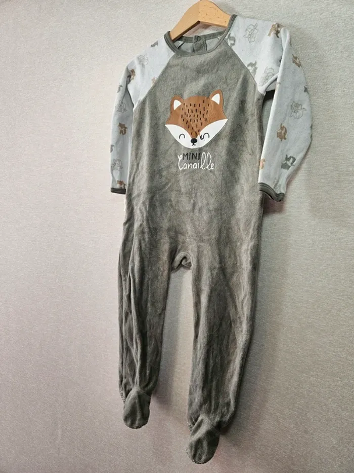 Pyjama velours petit béguin 24 mois - photo numéro 3