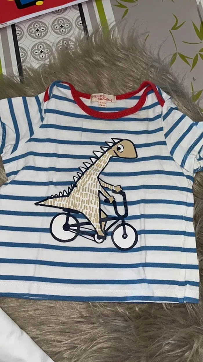 3 tee-shirts taille 12 mois - photo numéro 6
