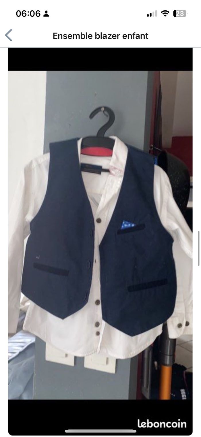 Lot blazer et gilet enfant - photo numéro 3