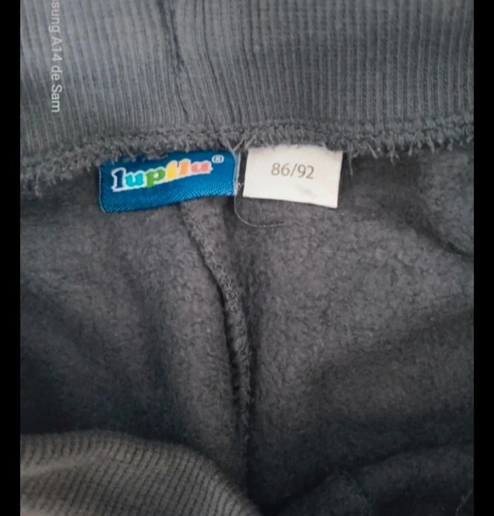 Pantalon gris noir lupilu taille 86/92cm - photo numéro 3