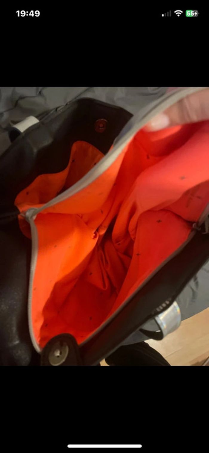 Sac Tote Bag Noir Élégant – Pratique & Grande Contenance (Cours / Bureau / Quotidien) - photo numéro 4