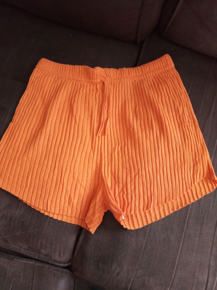 Short Court Orange Décontracté Taille XL/XXL
