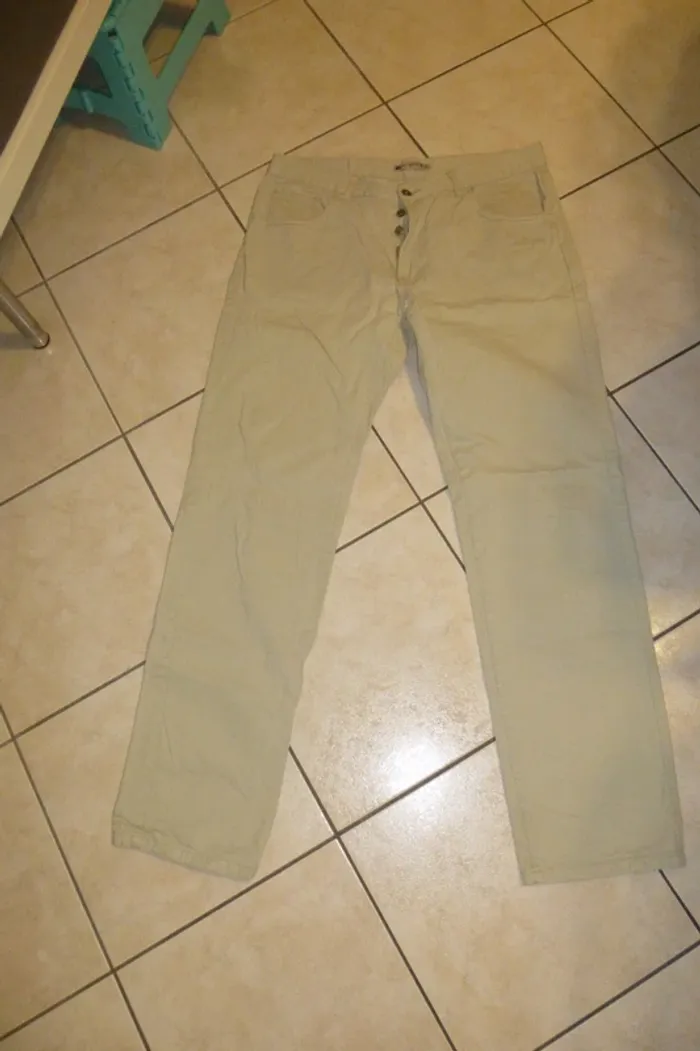pantalon jean beige JULES taille 46