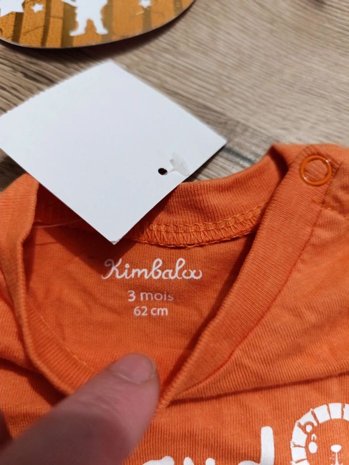 T-shirt kimbaloo 3 mois neuf - photo numéro 4