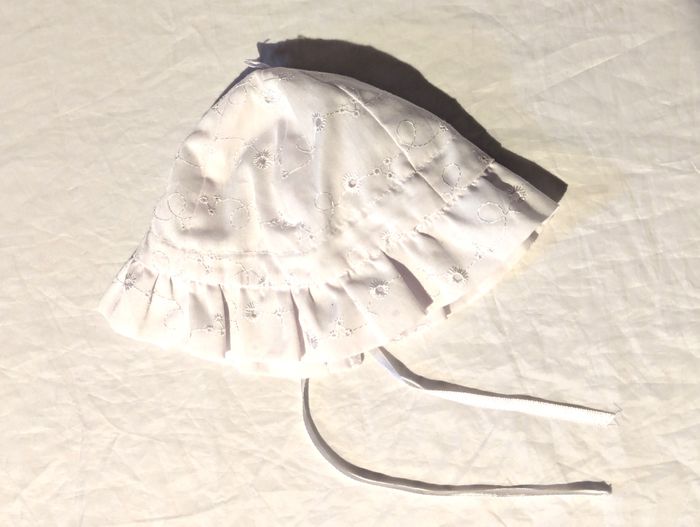 Bonnet Dessins Soleil Lignes Courbes Ficelle Elastique Vêtement Accessoire Petits Enfants Bébés - photo numéro 6
