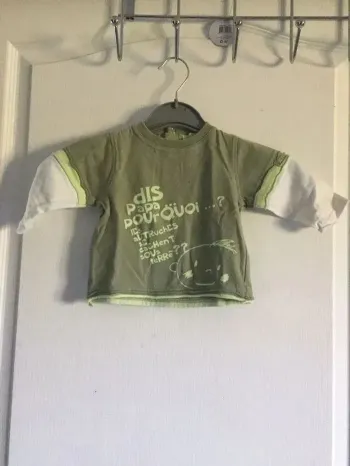 T-shirt kaki Kimbaloo 6M