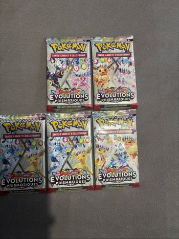 5 boosters évolution prismatique (Artset+1)