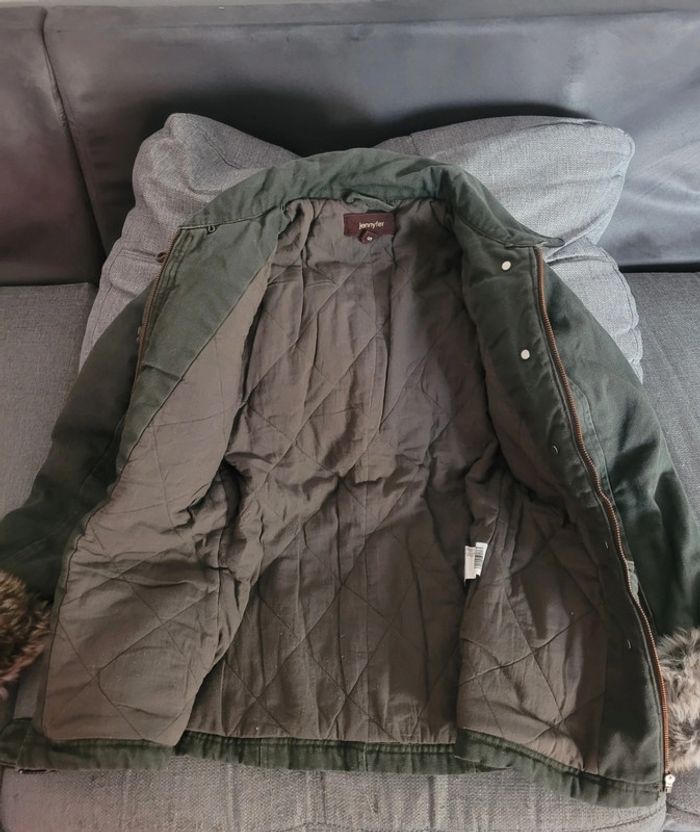 Manteau veste kaki - Taille S - photo numéro 3