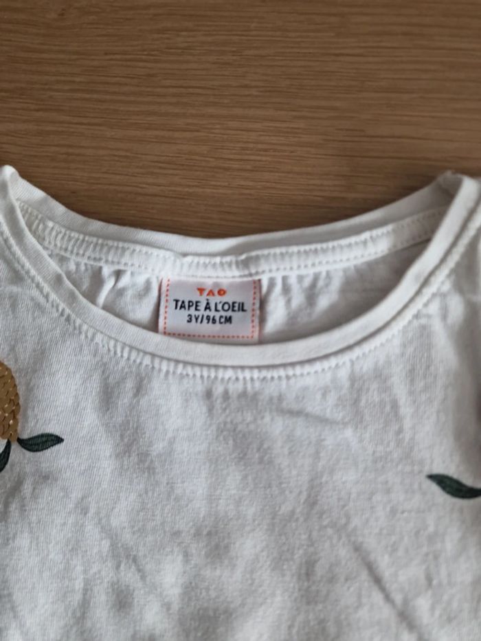 Haut tee shirt tao blanc citron 🍋 - photo numéro 3