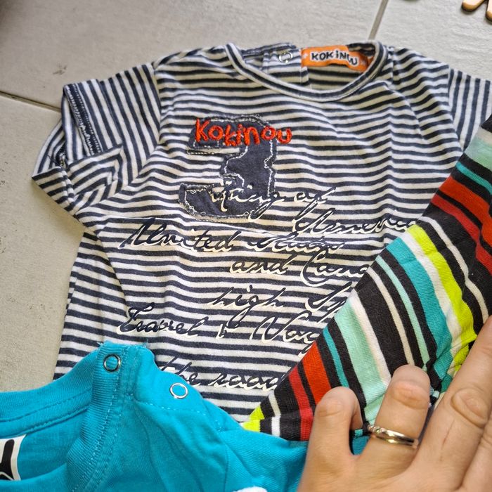 Lot #19 -  9 Tee shirts manches courtes 6mois 
9 Tee shirts dont 1 marcel - photo numéro 3