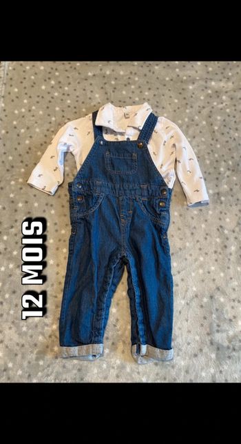 Ensemble salopette Kiabi 12 mois