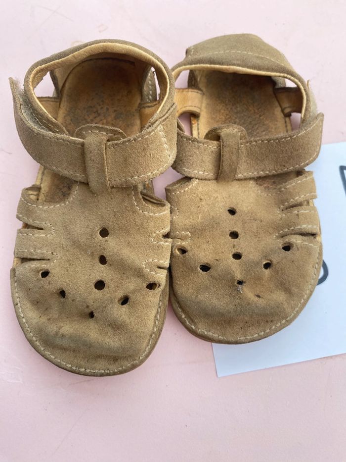 Nu pied sandale 25 daim beige - photo numéro 6