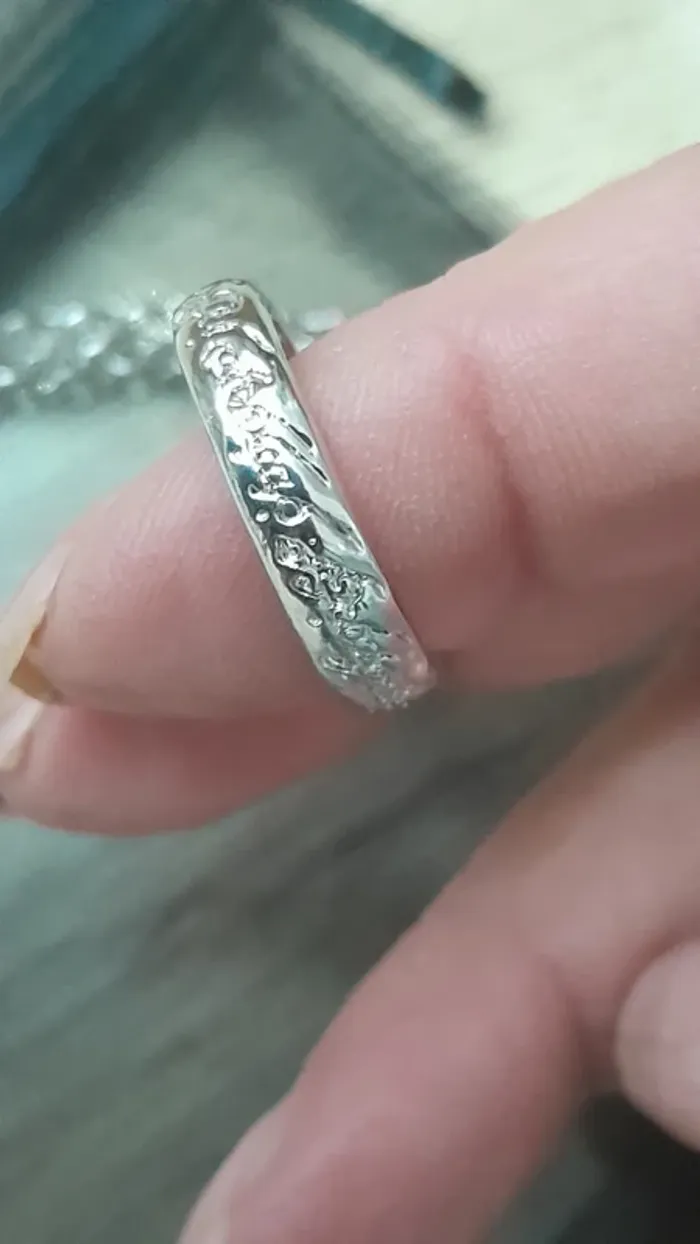 Collier anneau unique, argenté, Le Seigneur des Anneaux - photo numéro 3