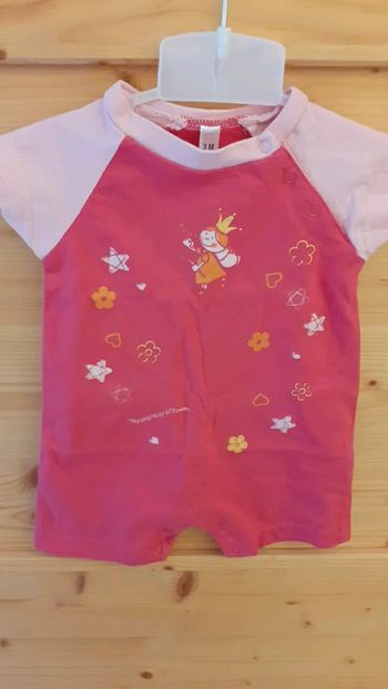 Combi short fille 3 mois