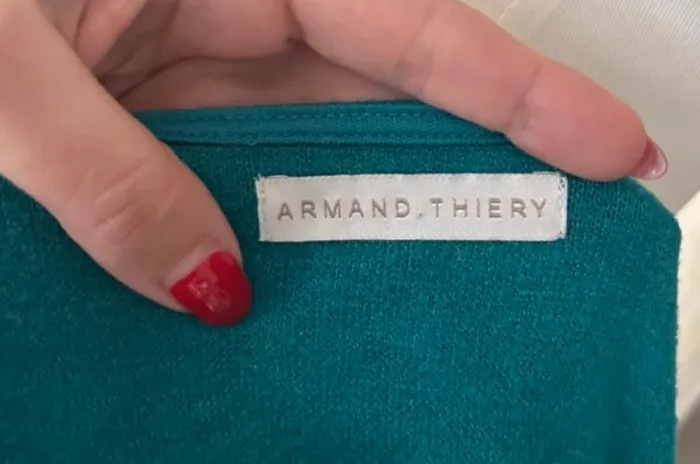 Armand Thierry, pull bleu canard femme taille 3/40 - photo numéro 4